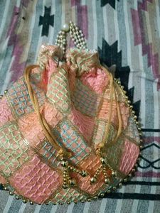 Boho Beaded Potli Bag 💰💕