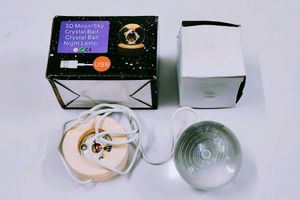 3D Solar System Crystal Ball Night Lamp