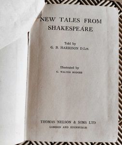 Very Old Preserved Book Of Shakespeare Writings