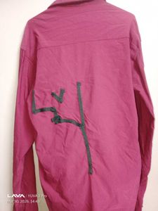 Men's Maroon Casual Shirt