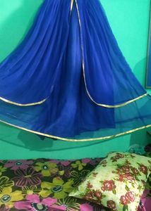Blue Colour Beautiful Gawn
