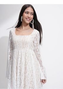 Elegant Lace Overlay Dress