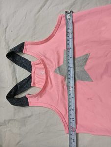 Cute Pink 💙Tank Top with Star