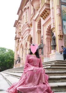 Pastel Pink Designer Sharara Pakistani Suit