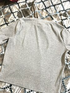 Ribbed Mock Neck Top