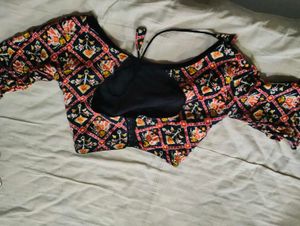 Stylish Printed Blouse with lengha