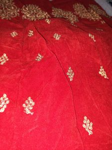 beautiful velvet lehnga with stitched blouse a