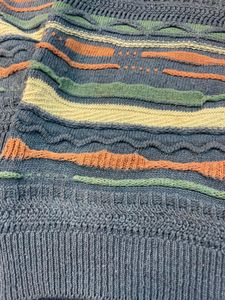 Coogi style Vintage Striped Knit Sweater