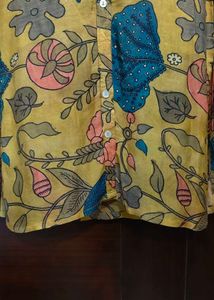 Floral Print Button-Up Shirt.