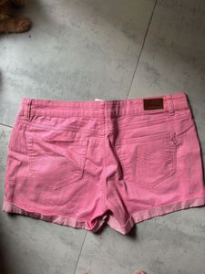 Aerie Pink Denim Shorts