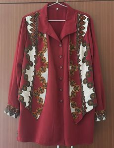 Elegant Maroon Kurta with Intricate Print