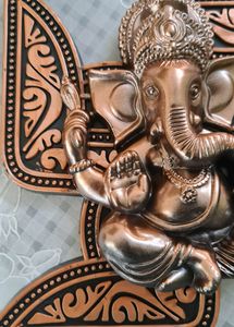 Glorious Ganesha on a Swastik - Wall hanging