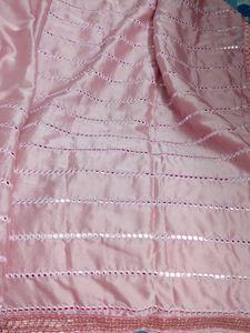 Brand New Onion Pink Saree