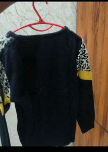 Brown Textured Long Sleeve Top