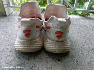 Stylish White Ducati Sneakers