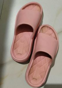 Chic Pink Platform Slides