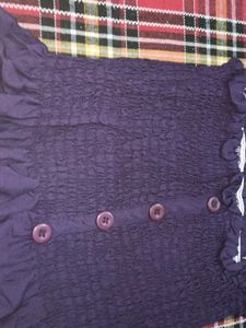 Purple Smocked Dress