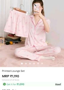Cute Bow Pajama Set