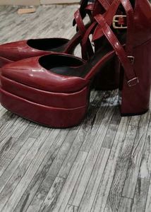 Stylish Burgundy Heels
