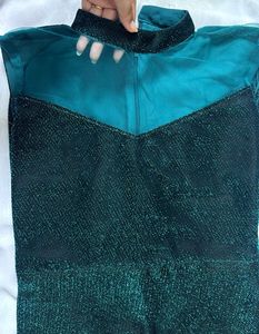 Sparkling Teal Maxi Dress