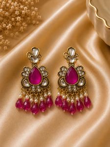 Stunning Pink Dangle Earrings