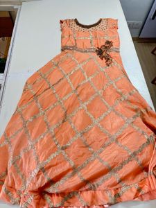 Elegant Peach Gown