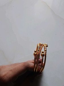 Gold Plated Bangles with Bells