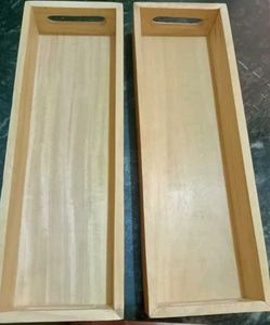 Wooden Storage Trays (Set of 2)