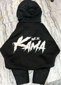 Black Bomber Jacket Cropped&amp; Thick Padded