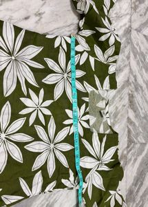 Stylish Green Floral Print tunic