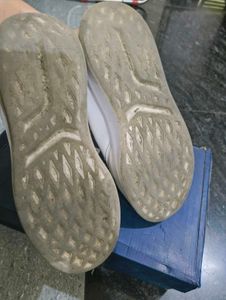 White Casual Sneakers with Velcro