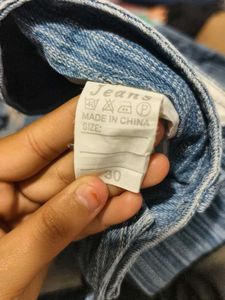 Distressed Wide Leg Jeans