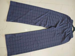 Comfortable Checked Palazzos
