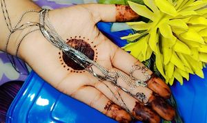 Jewelry Combo: Set of 4 Silver Chains &amp; 1 Beaded H