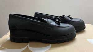 Roadster Chic Black Tassel Loafers