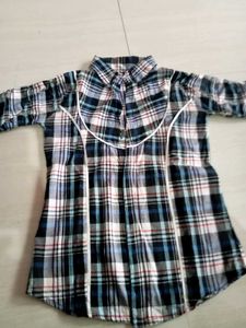 Wide Jeans pant with Shirt