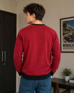 Mast &amp; Harbour Men's Burgundy Sweatshirt