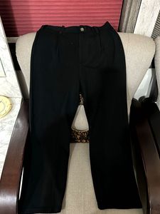 Black Straight Leg Trousers