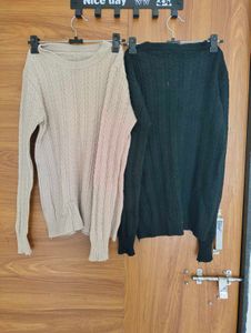Cozy Cable Knit V-Neck Sweaters(combo offer 2)