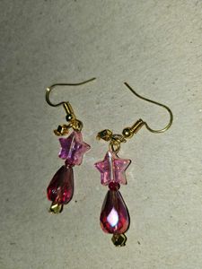 Handmade Cute Star &amp; Teardrop Earrings