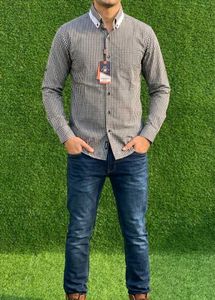 Allen Solly Black & White Checkered Shirt