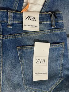 Zara copy Stylish Wide Leg Blue Denim Jeans