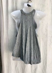 Grey Flowy Tank Top