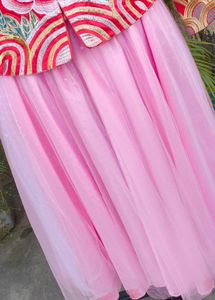 Embroidered Chinese jacket &amp; Tulle Skirt