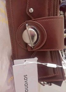 Brown Saturn Detail Bag