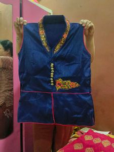 Pink And Blue Lehenga