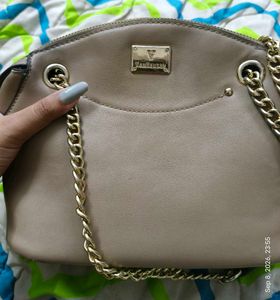 Van Heusen beige Shoulder Bag with Gold Chain