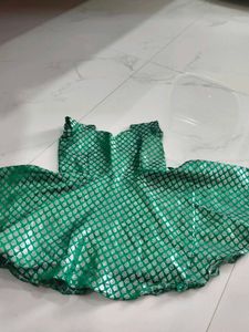 Green Brocade Blouse