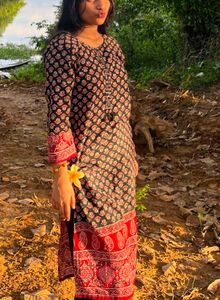 polka dot kurti