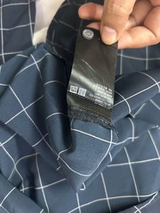 IMPORTED Chic Grid Print Top